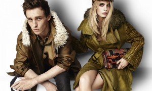 События : Главными героями рекламной кампании марки Burberry стали супермодель Кара Делевинь и актер Эдди Редмэйн